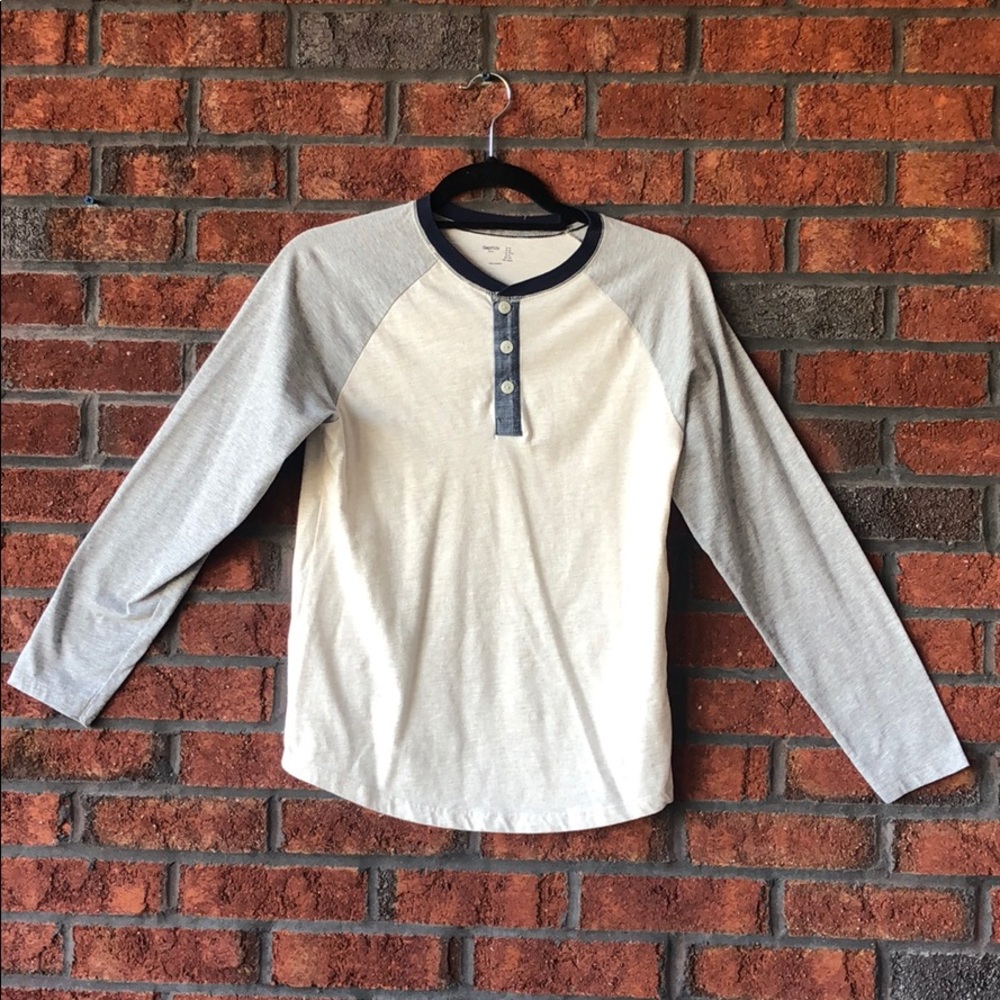 GapKids Boys Henley Long Sleeve Tee